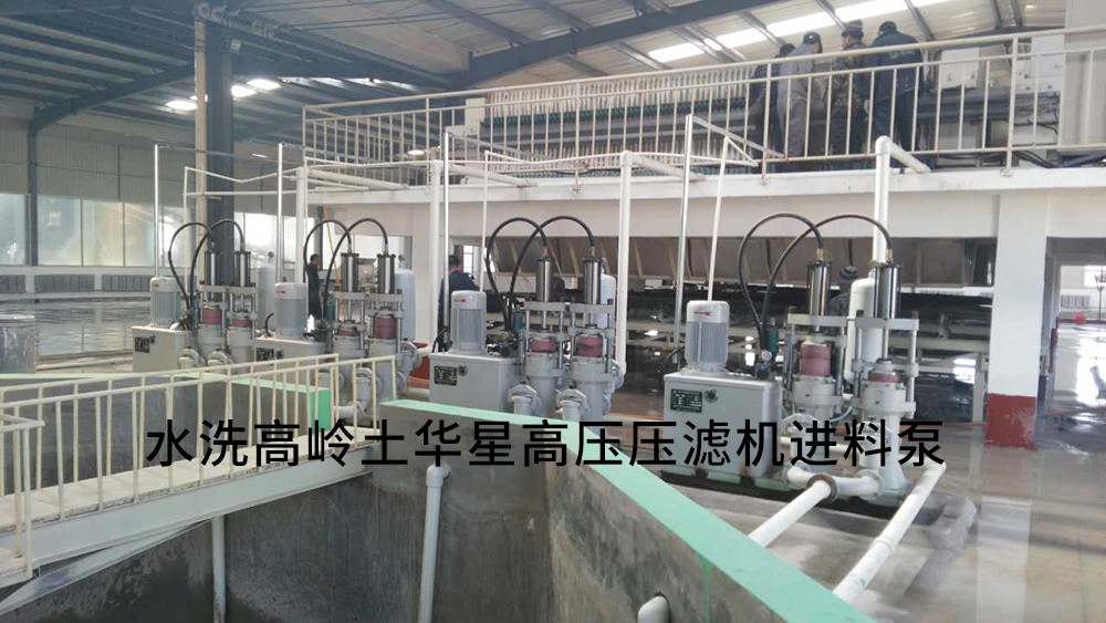 水洗高嶺土高壓壓濾機(jī)進(jìn)料泵